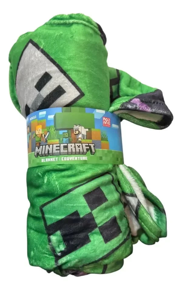 Producto - Manta Polar Minecraft Miniso Original 127 X 152cm - 1