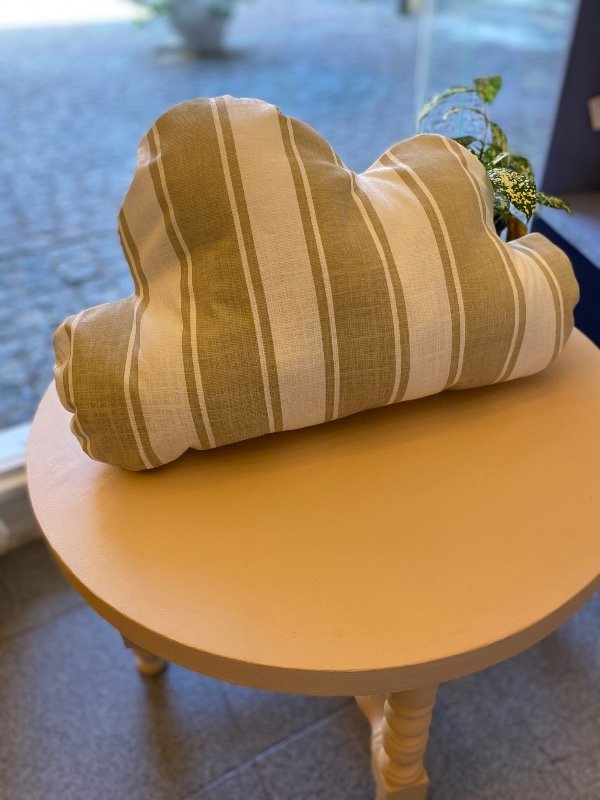 Producto - Almohadón nube rayas beige