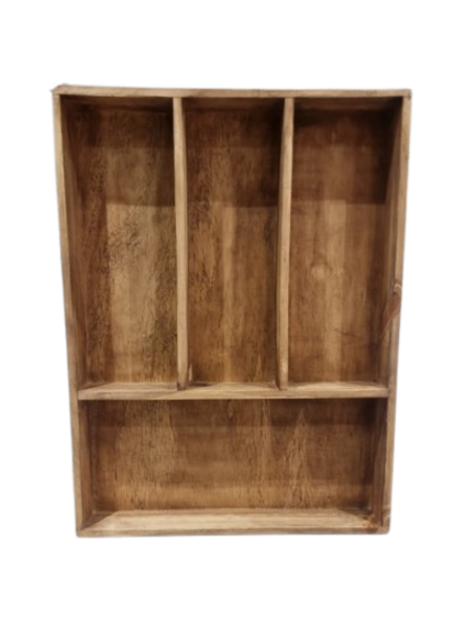 Producto - Cubertero de madera artesanal, Tonalizado Roble