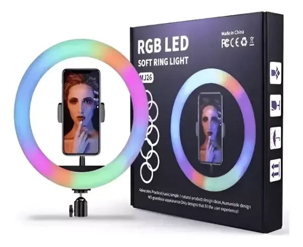 Producto - Aro Luz Rgb 36cm Tripode soporte MJ36 - 0