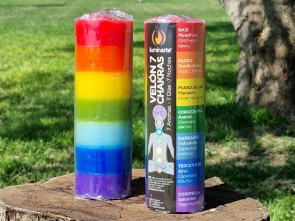 Producto - Velón 7 chakras/7 arcangeles