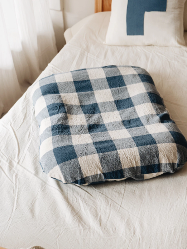 Producto - Almohadón nido Vichy Azul