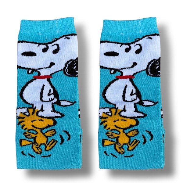 Producto - Snoopy Celeste - Media Caña Adultos