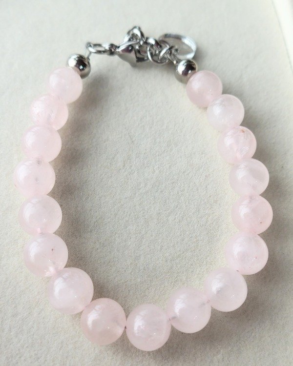 Producto - Ambar. Pulsera Sanar (Cuarzo Rosa)