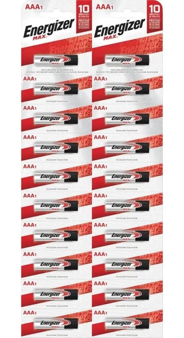 Producto - Pilas Doble A Energizer x20