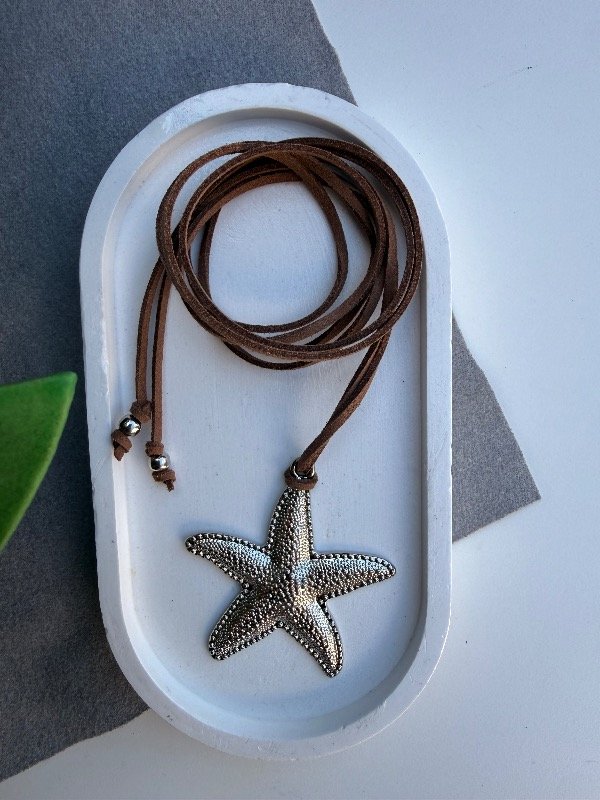 Producto - Choker estrella mar chocolate