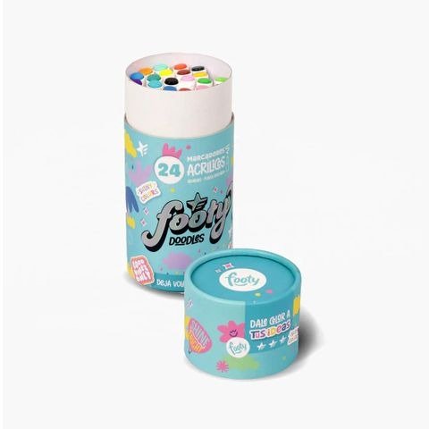 Producto - MARCADOR ACRILICO PUNTA REDONDA DOODLES TUBO X24 FOOTY