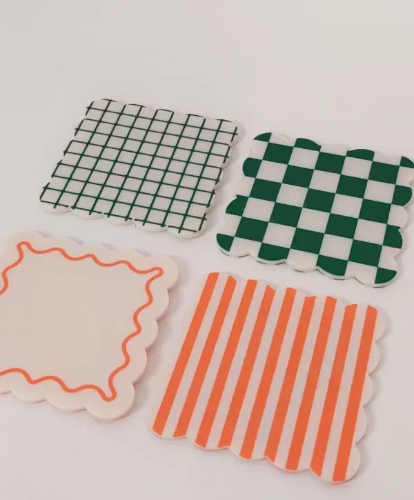 Producto - Posavasos Reversibles Cuadrados - Set x2