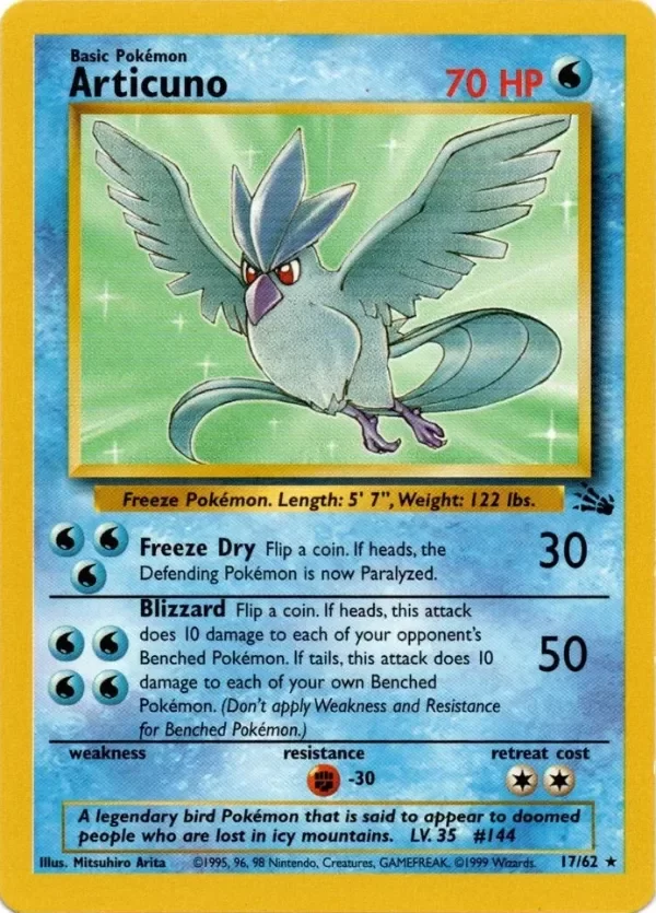 Producto - Articuno (17/62) [Fossil Unlimited]