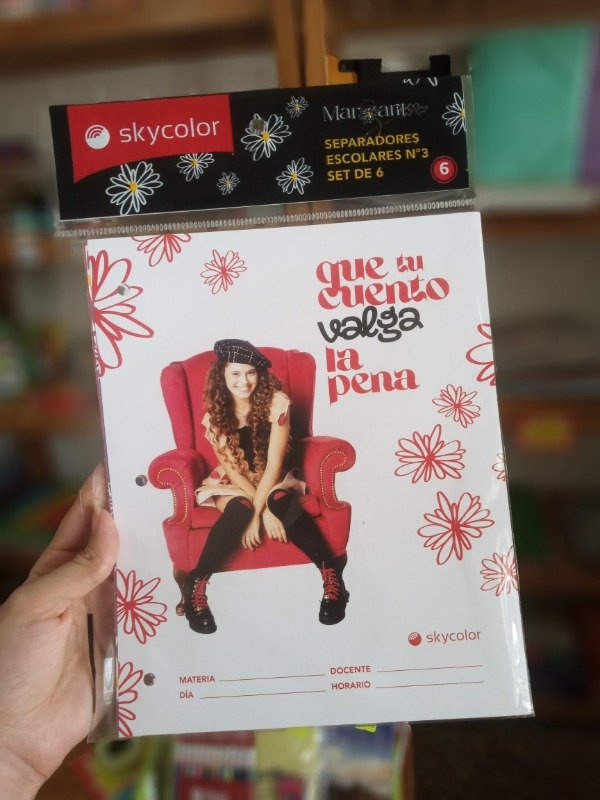 Producto - Separadores de Materia Skycolor Margarita x6 uni