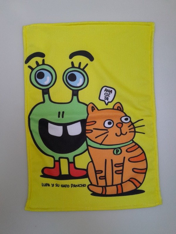 Producto - Toallón Lupa y su gato Pancho