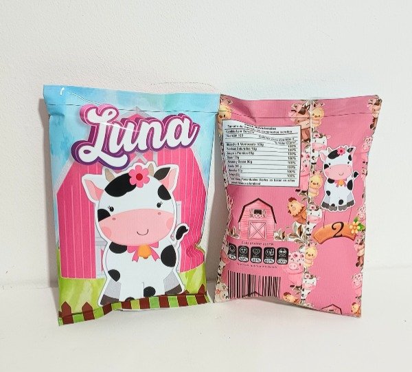 Producto - Chip bag vaquita bolsitas golosinera
