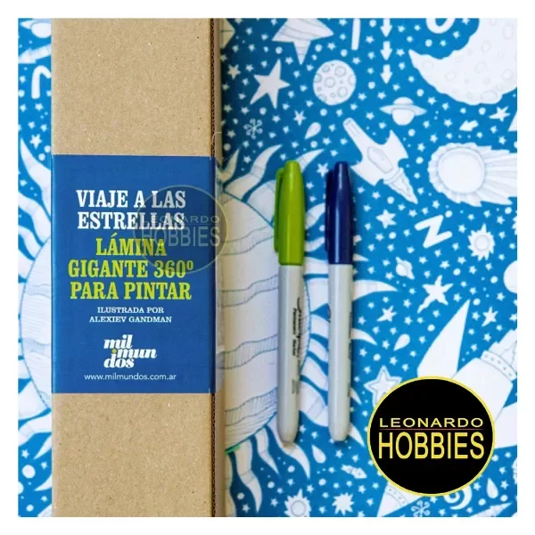 Producto - Viaje a las Estrellas Lámina Gigante 360 p/pintar Mil Mundos LG-008