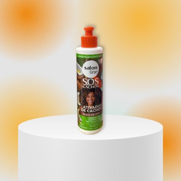 Producto - activador de cachos oleo de coco salon line