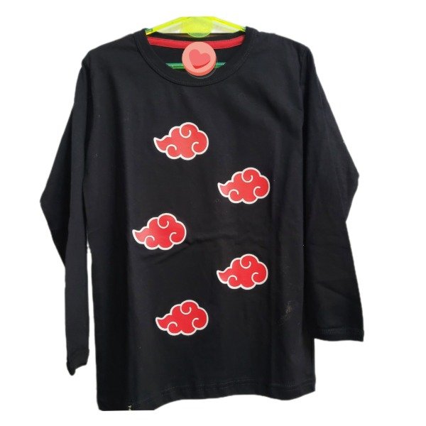 Producto - REMERA MANGA LARGA INFANTIL AKATSUKI NARUTO T.8