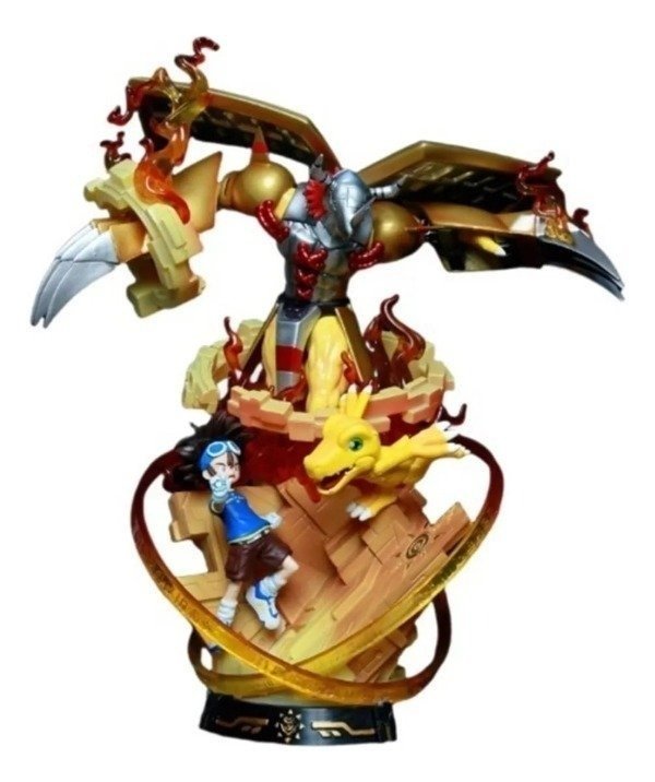 Producto - Diorama Tai - Agumon - WarGreymon 32cm - Digimon