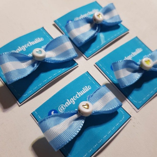 Producto - Escarapela Argentina moño y corazón