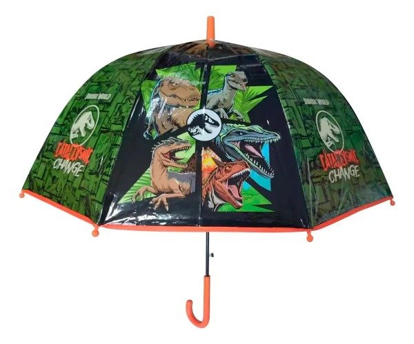 Producto - Paraguas Mini Wabro  Verde Con Diseño Jurassic Park