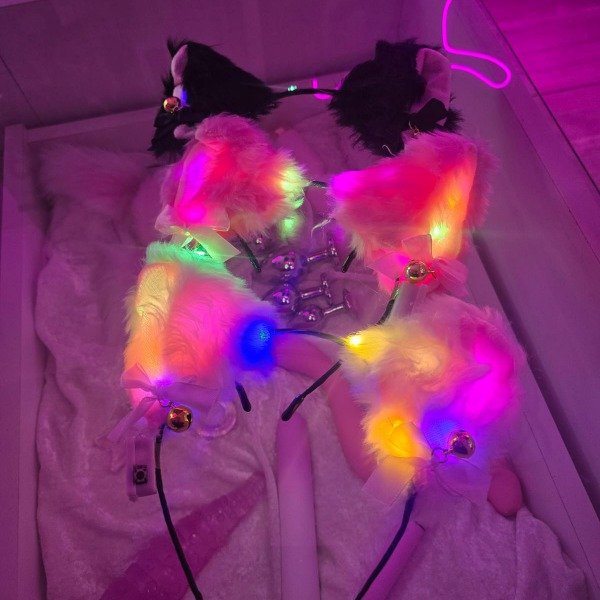 Producto - Orejitas Kitty Bell (rosa/blanco/negro) - 14