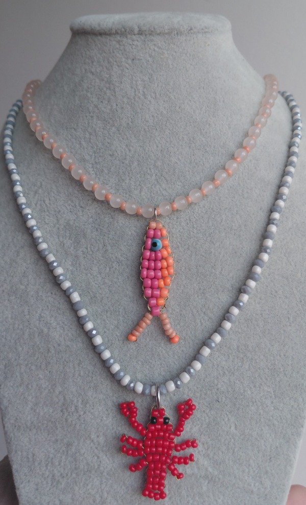 Producto - Collar de Acero con Dijes Cocidos