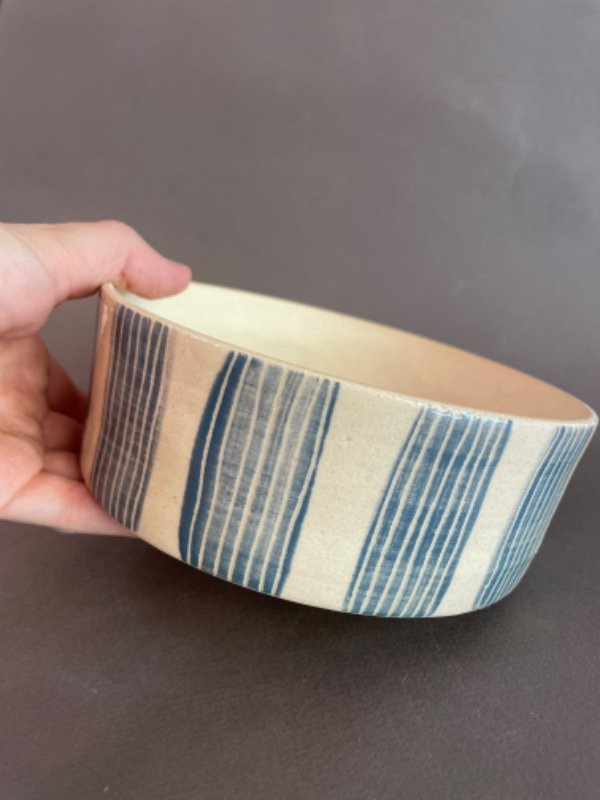 Producto - CONTENEDOR RAYAS CELESTE