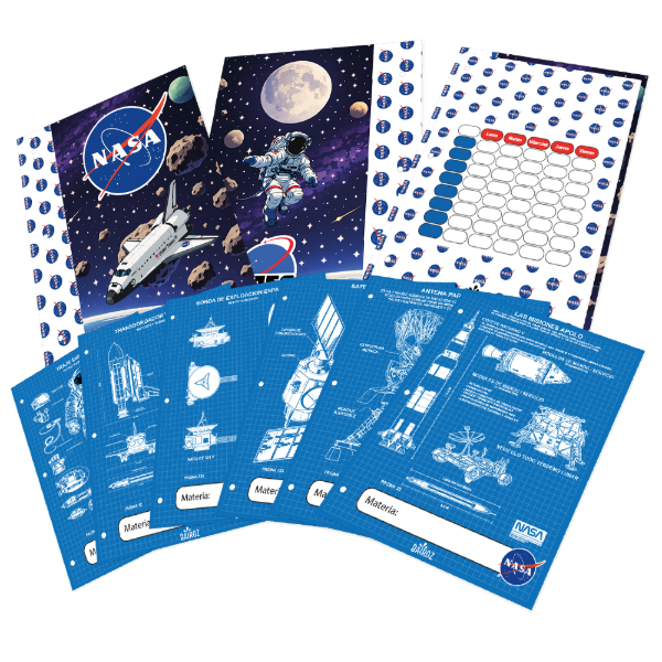 Producto - Kit De Carpeta N3 + 6 Separadores Caratulas Nasa jgo 1