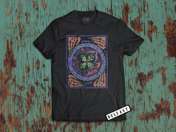 remera kiss rock and roll over variants — imagen 3