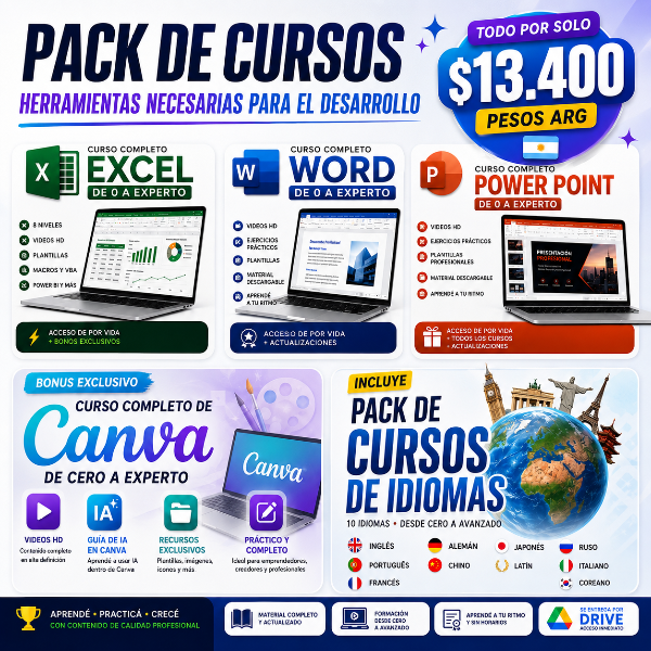Producto - PACK DE CURSOS ESENCIALES