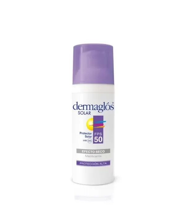 Producto - PROTECTOR SOLAR DERMAGLOS FACIAL - EFECTO SECO- MATIFICANTE - FPS 50+ 50G