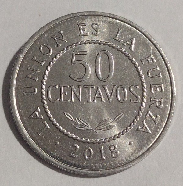 Producto - Bolivia 50 centavos 2018 - 0