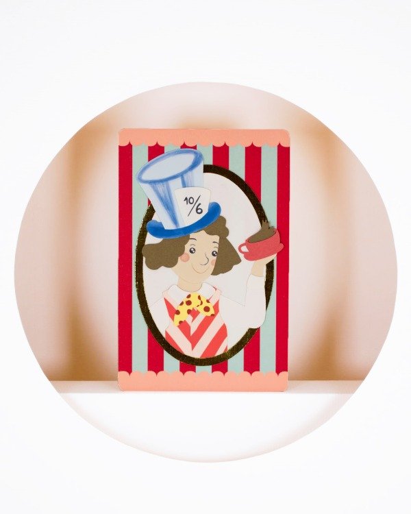 Producto - Postal Alice - Sombrerero - 0