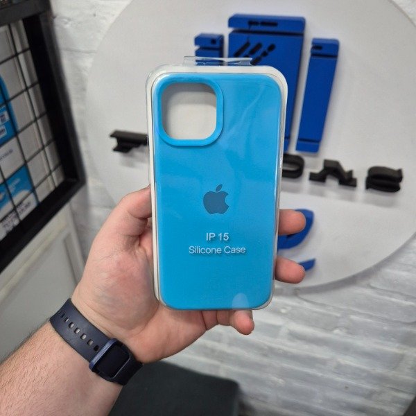 Producto - Silicone Case Celeste - iPhone 15
