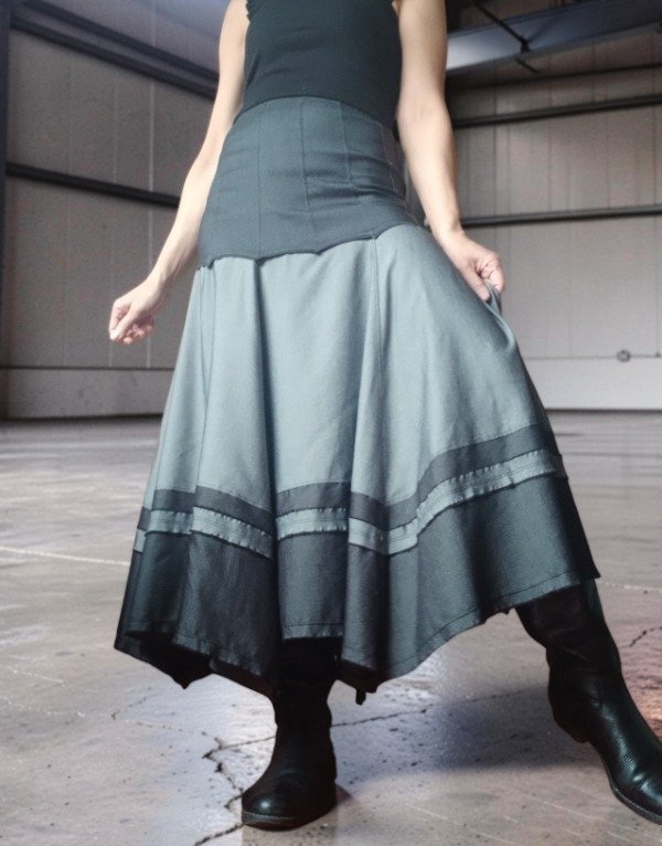 Producto - Falda Folk Negra - 1