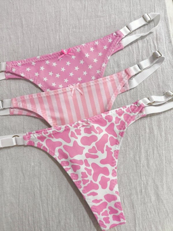 Producto - PACK x3 LESS 36 AL 44 LYCRA (ESTRELLAS, RAYAS, VAQUITA)