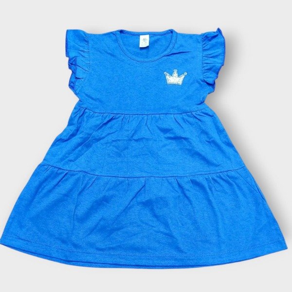Producto - Vestido Bebá Corona azul T3