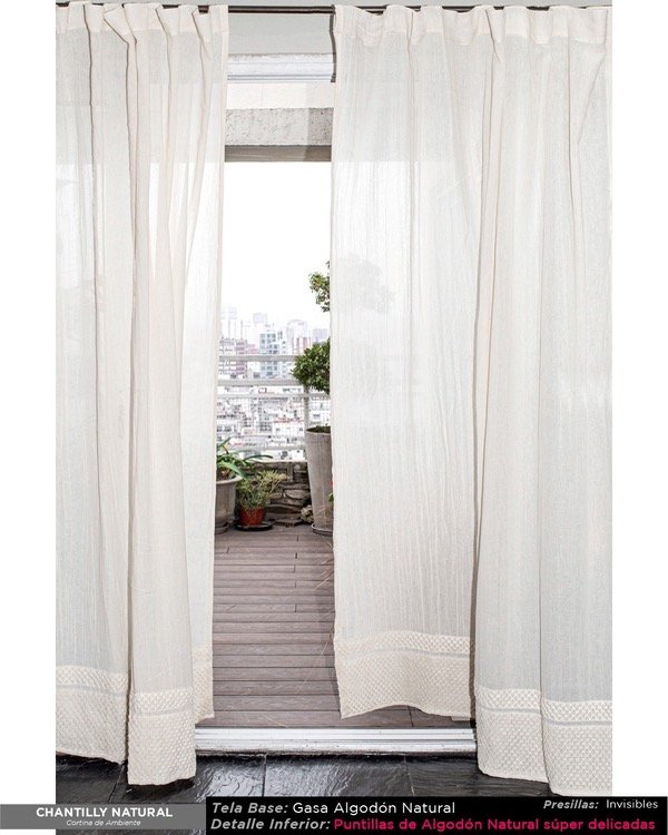 Producto - Cortina de Ambiente Dina Gerade  Chantilly