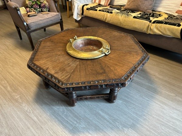 Producto - MESA RATONA OCTOGONAL ROBLE MACIZO 112x35 #11890