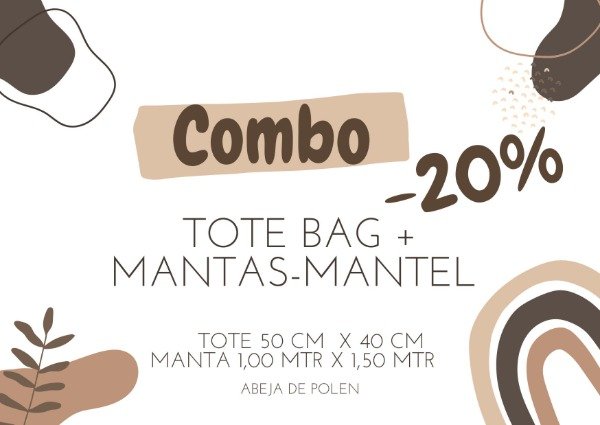 Producto - Combo Manta-mantel+ Tote bag