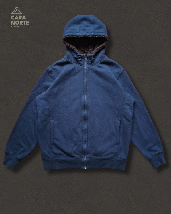 Producto - CAMPERA UNIQLO AZUL CON INTERIOR DE CORDERITO TALLE XL - 0