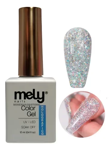 Producto - ESMALTE SEMIPERMANENTE HOLOGRAFICO MELY 12 ML