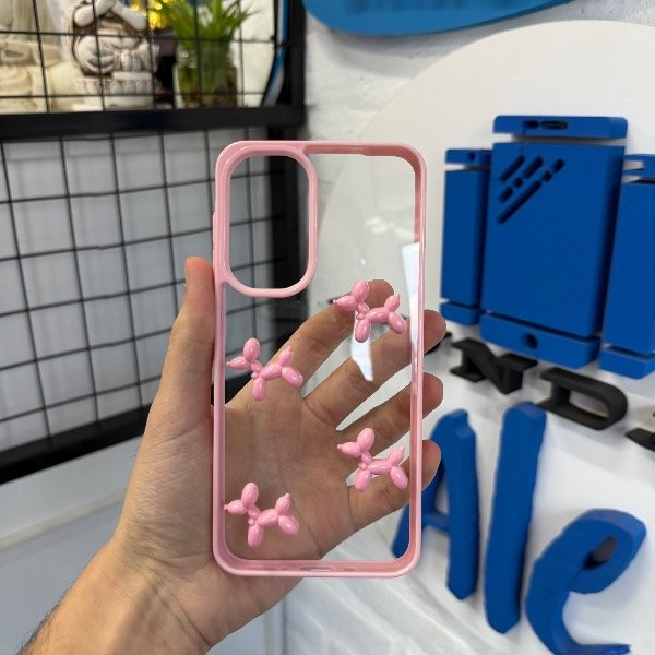 Producto - Charms Dog Rosa - Samsung A17