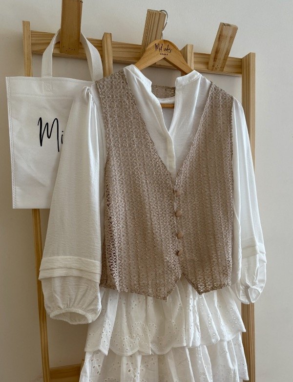 Producto - Chaleco hilo Indalecia beige