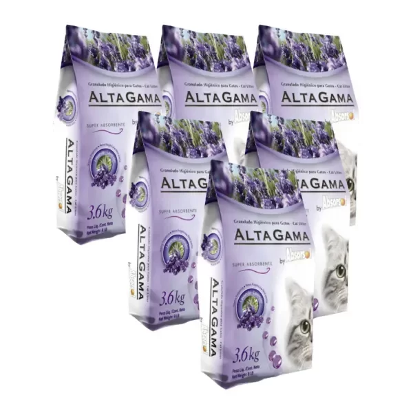 Producto - Piedras Sanitarias Absorsol Lavanda Pack de 6 Bolsas x 3,6 kg