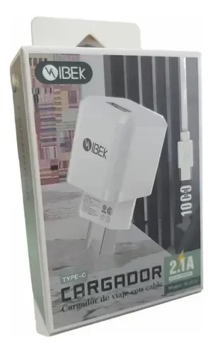 Producto - CG207 CARGADOR IBEK 2.1A TIPO C