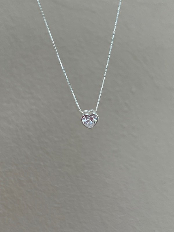 Producto - Collar corazón cubic 35-40cm