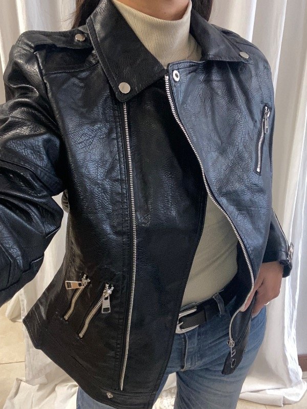 Producto - Campera Cuero Doble Cierre