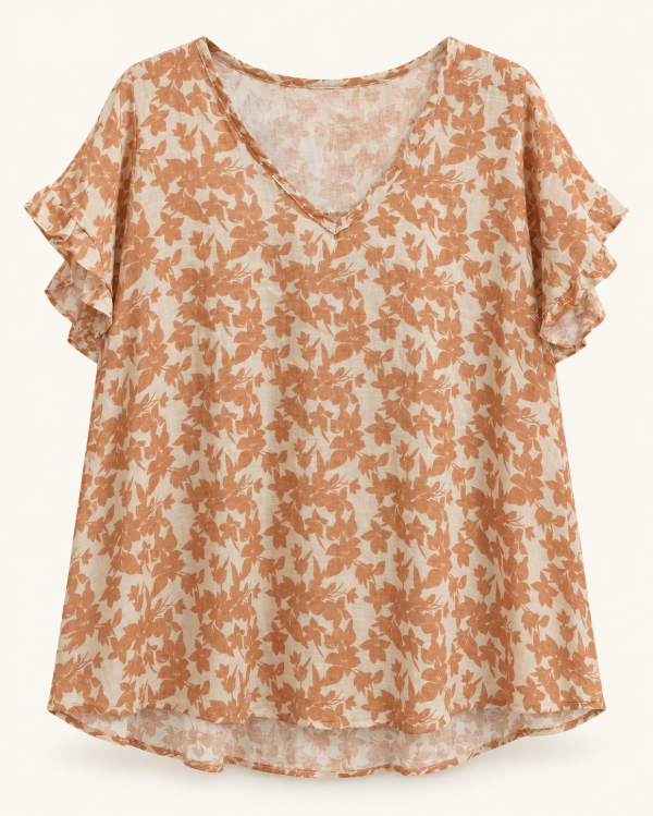 Producto - Blusa Lino Manga Volados - 5