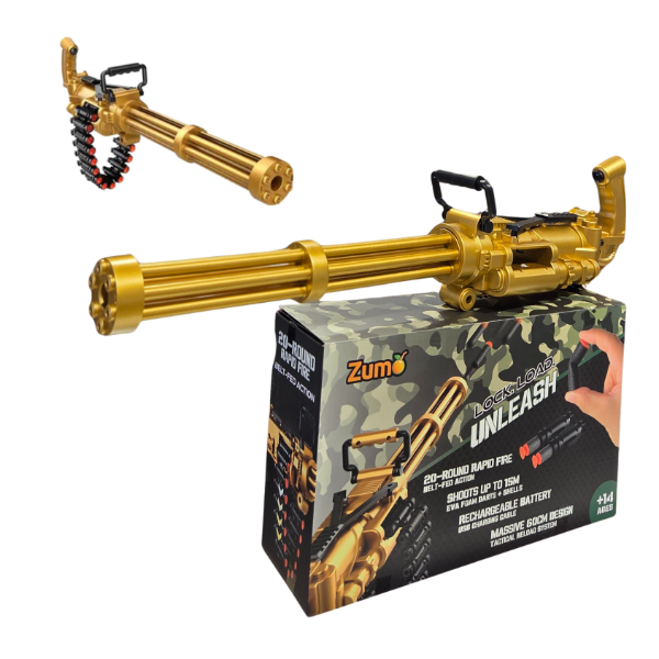 Producto - AMETRALLADORA DE DARDOS SEMIAUTOMATICA DORADA