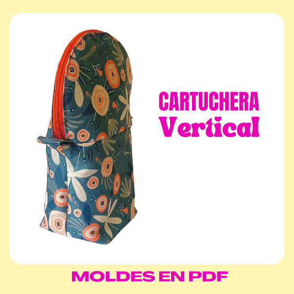 Producto - 005-CARTUCHERA VERTICAL -  MOLDES EN PDF