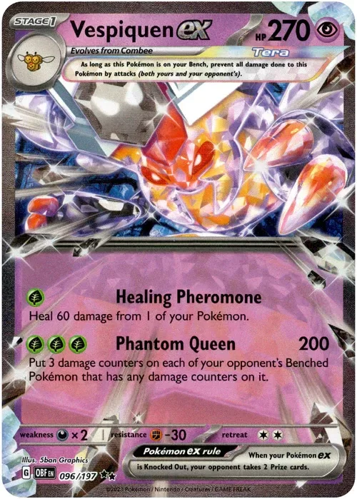 Producto - Vespiquen ex - 096/197 - Obsidian Flames - Holo